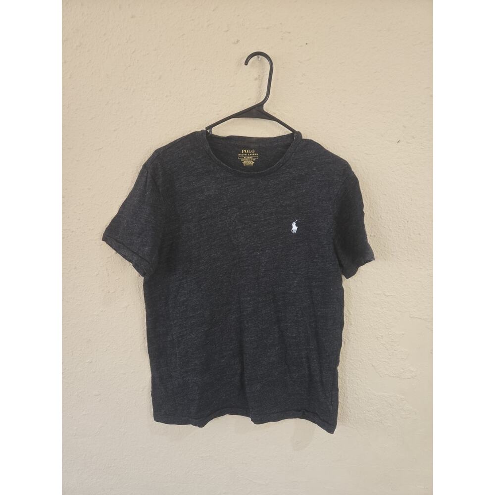 Ralph Lauren Polo Mens Slim Fit T Shirt, Short Sleeve Tee, Grey, Size Medium